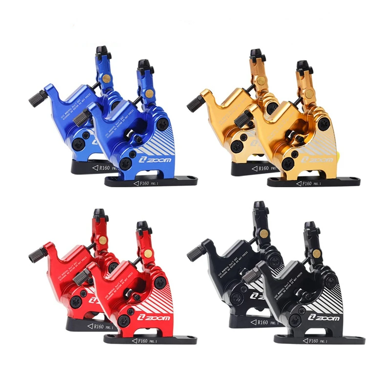 ZOOM HB-110 Road Bike Hydraulic Brake Caliper Set, Front & Rear, Compatible with 140/160mm Rotors, Cycling Brake System Accessor