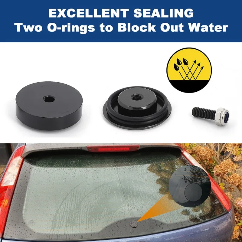 1 Set Aluminum Car Rear Wiper Delete Kit Plug Cap Universal Car Accessories 40MM  car accessories