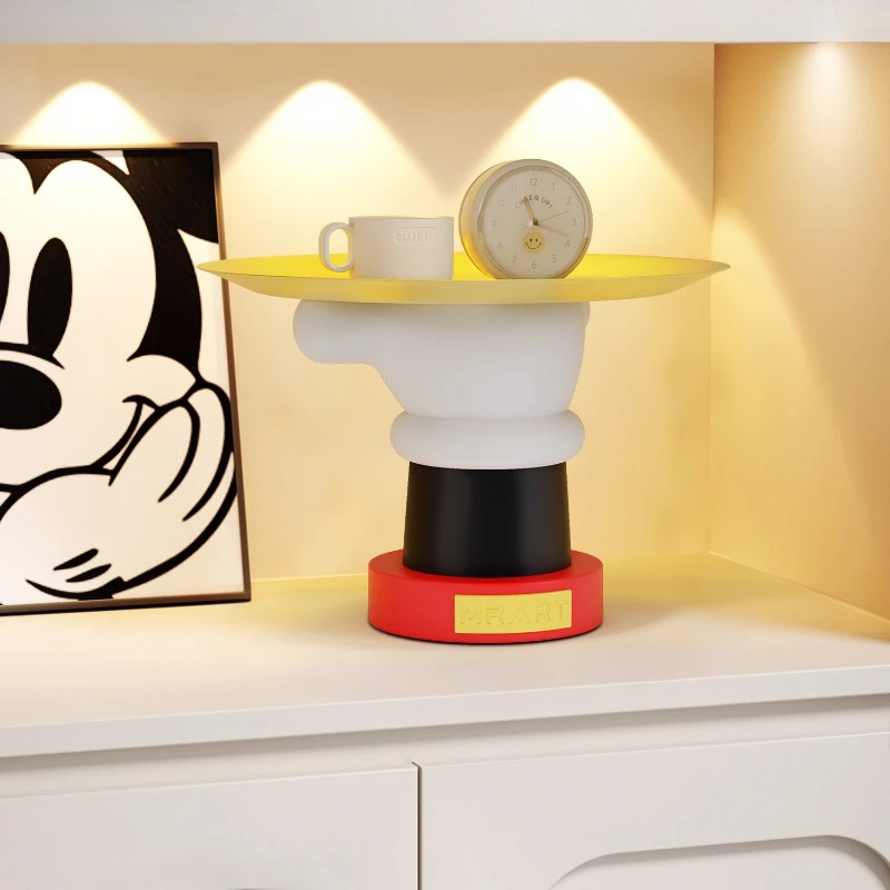أنيمي الشكل الإبداعية ميكي مفتاح تخزين الرف صينية مدخل سطح المكتب نموذج الحلي ديكور المنزل الأطفال هدايا عيد ميلاد لعبة #3
