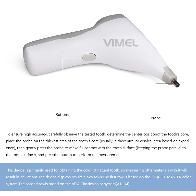 Dental Digital LED Teeth Whitening Color Comparator Dental Equipment