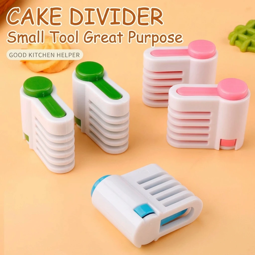 2pcs/set 5 Layers  DIY Bread Knife Splitter Cutting Leveler Toast Slicer Fixator For Kichen Bakeware ToolCake Slicer Adjustable