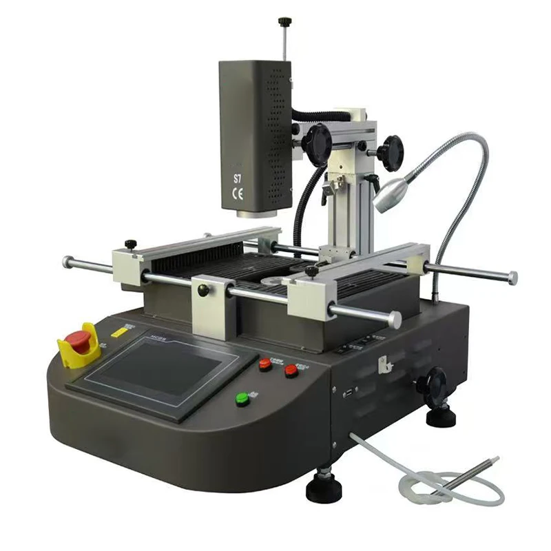 S7 BGA Rework Station IC Chip Hot Air Welding Equipment SMT Infrared Soldering Repair Tools 3 Temperature Area Touch Screen