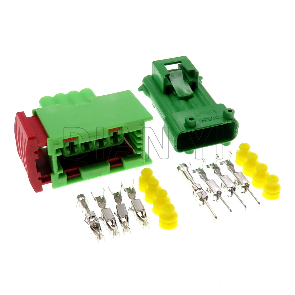 1 Set 4 Way Starter Auto Docking Connector For Peugeot 307 206 144998-6 185001-6 Car Oxygen Sensor Cable Harness Socket