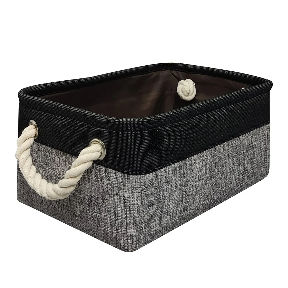 

Foldable Laundry Basket Storage Basket Fabric Toy Storage Basket with Handles for Home Organizing S