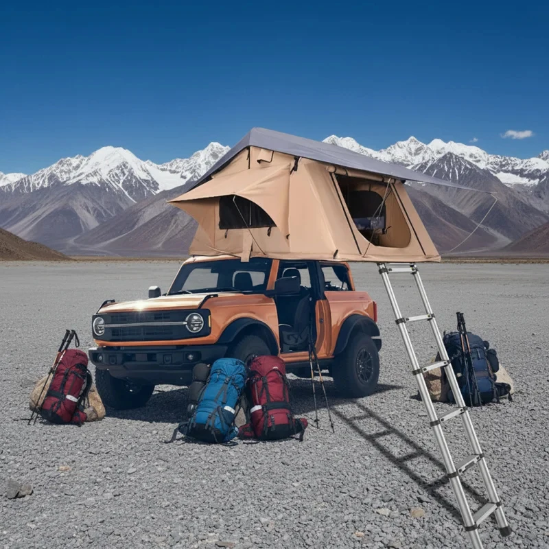 TOP Double-Layer - Vehicle Off-Road Camping Waterproof And-Resnt Custom Hard-Roof Tent High Quality NEW