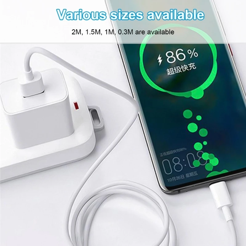 Fast Charging Cable Flexible Type C Cable Type C To USB A Charging Cable And Data Cable 40Mbps Speed Mobile Accessory