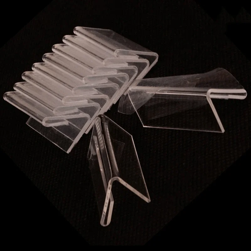 L-förmige Preisschild-Clips für Einzelhandelsdisplays, Schlankes und Professionelles Design zur Organisation und Präsentation von Karten – Detail 4