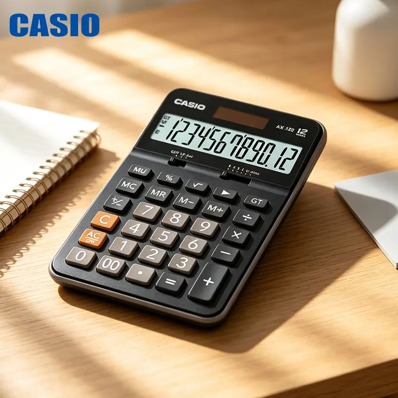 Casio AX-12B/MX-120B/MX-12B/AX-120B/DX-120B Integrated minimalist design scientific calculator with multiple function operations