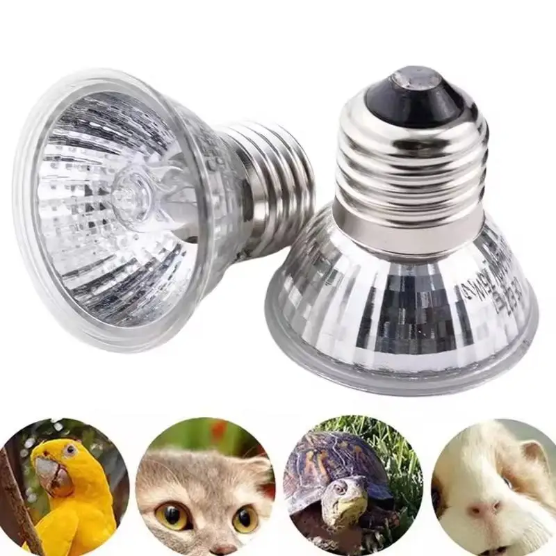 1Pcs 25/50/75W Reptile Heating Lamp Reptile Lamp Emitter Turtle Lizard Heater Bulb Snake Bird Pets Basking Lamp Feeding Lighting