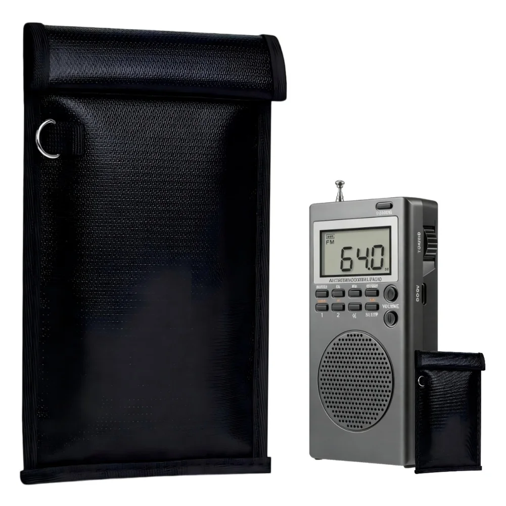 Interference Minimizing Recording Device Paranormal Equipment Faraday Pouch Kit Paranormal Kit AM FM 2-Band Radio