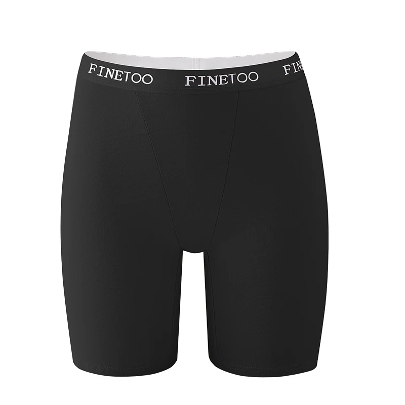 AliExpress NONE FINETOO Cotton Seamless High Waist Underwear Women's Female Cycling Panties Summer Safety Pants Safety Under Skirt Dress Shorts
