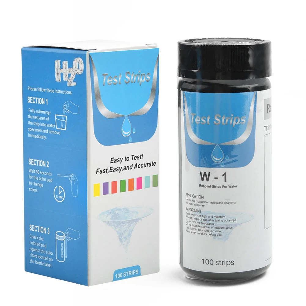 0-425 PPM Test Strips Reliable Strips Test 0-425mg/l (50 Testing 50-in-1 Total 50PCS Water Aquarium Best Hard Home