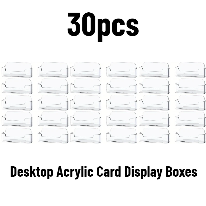30 supports de cartes de visite en plastique, boîtes de rangement de bureau, présentoirs en acrylique pour cabinets médicaux, agences de voyage, points de vente
