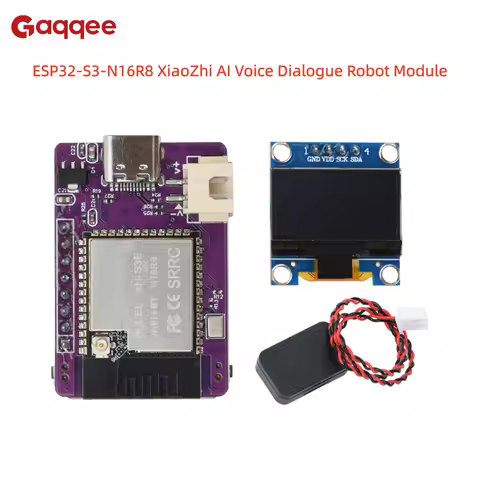 ESP32-S3-N16R8 XiaoZhi AI Voice Dialogue Robot Module with 0.96-inch OLED Screen MINI Development Board Type-C Interface