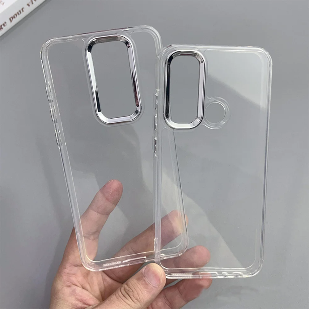 حافظة Redmi Note 8 مزودة بزر كروم وغطاء حلقة الكاميرا لهاتف Redmi Note 9S 9C 8A 8 Pro 7 هاتف رفيع مقاوم للصدمات Funda Coque Capa