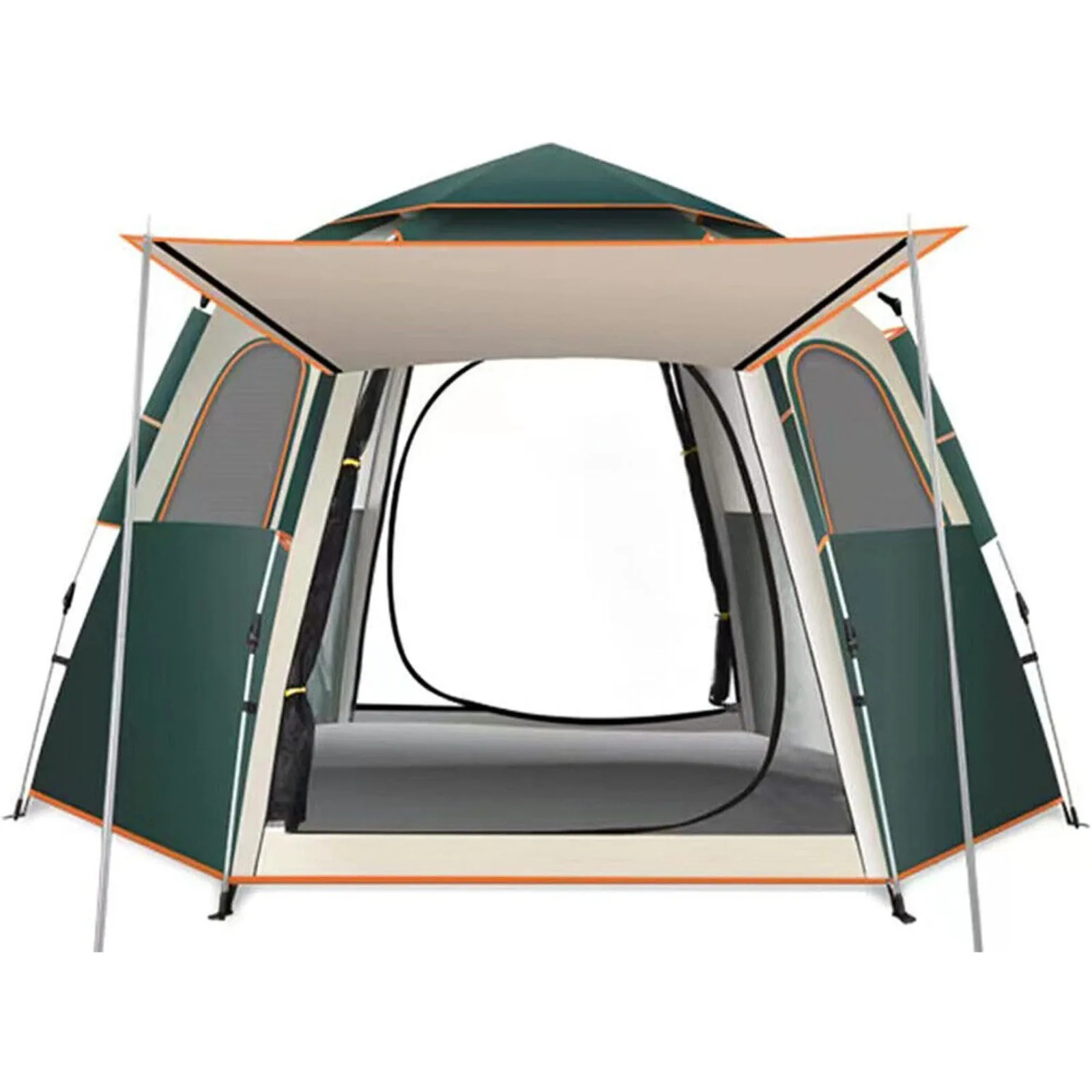 

US Camping tent waterproof and windproof 5 people easy pop-up setting outdoor picnic -