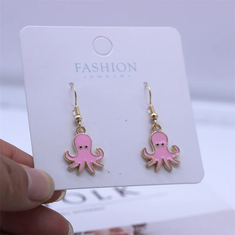 Модные милые серьги-подвески в виде осьминога для женщин и девушек, элегантные недорогие серьги, модные украшения оптом, бижутерия, новинка 2026 года, подарок