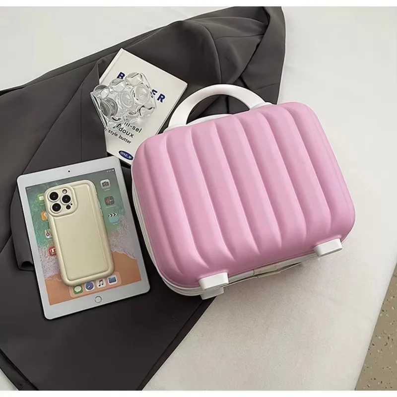 14-Inch Lightweight Mini Suitcase Cosmetic Case Waterproof Hand Luggage Storage Portable Small Cosmetic Case