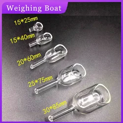 DXY Laboratory Borosilicate Glass Weighing Boat Bottle 20*60/30*85*25*75/75*40/15*25mm Weighing Funnel