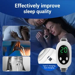 Sleep Aid Watch EMS Microcurrent Pulse Acupoint Stimulation Anti-anxiety Insomnia Pressure Relief Hand Massager Sleeping Device