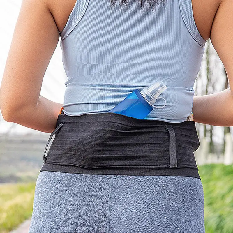 Gym Bag Running Belt Invisible Waist Bag Slim Large Capacity Marathon Running Bag Thin Multi-function Sports Phone Bag Men Women