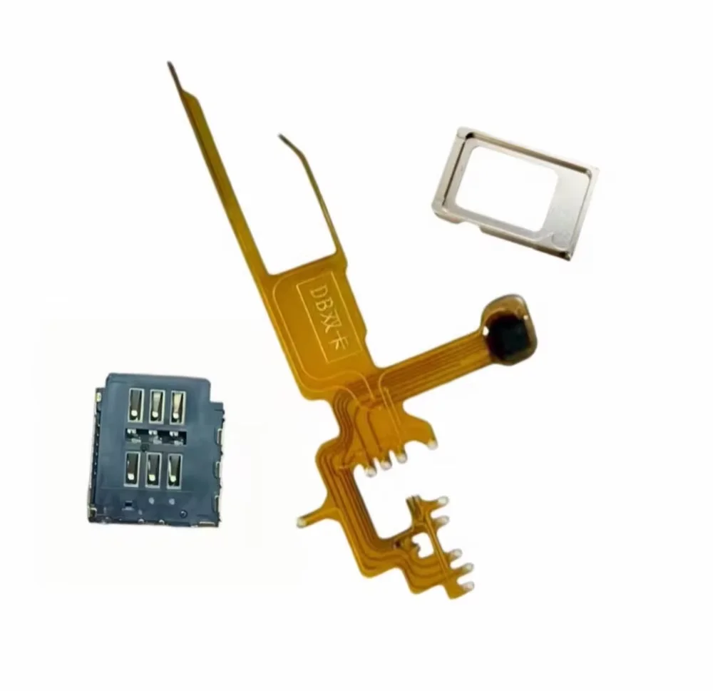 Фото 14pro 14promax MEP flex с адаптером для карт и внутренним слотом для SIM-карты с DB IC для iPhone 14pro 14promax