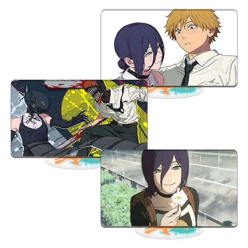 Anime Chainsaw Man Makima Beehm Denji Hayakawa Aki Power Reze Pochita Figurka Cosplay Podstawka Akrylowa Stojąca Akcesorium Rekwizyt