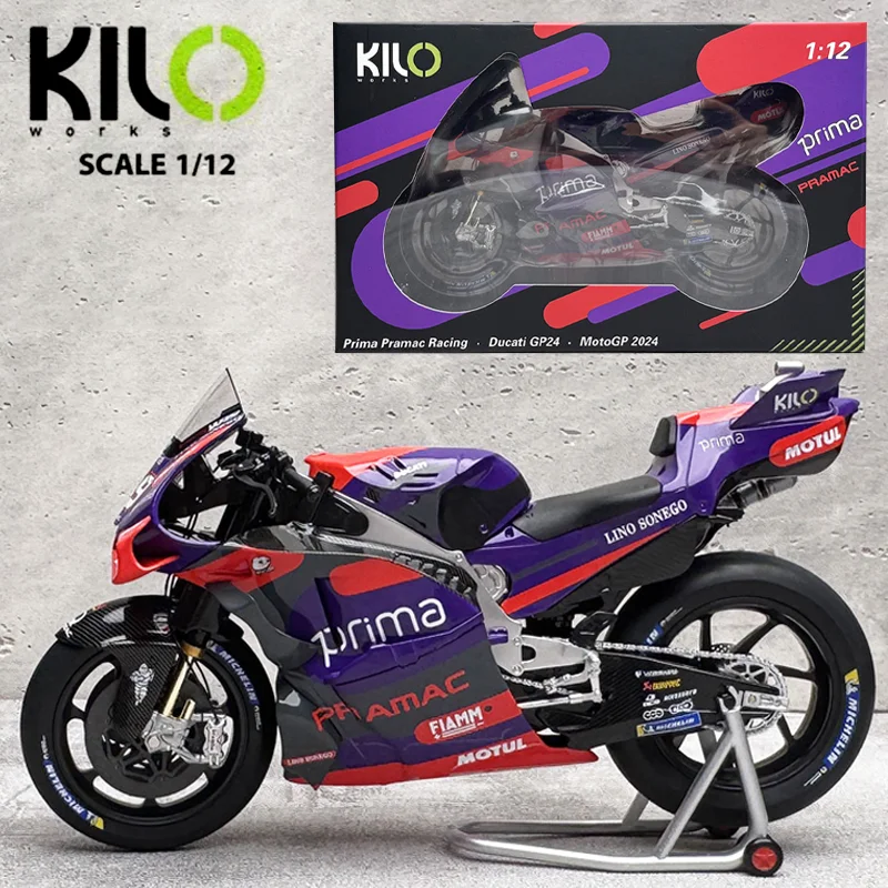 KILO Works 1/12 DUCATI GP24 GP24 Legierung Spielzeug Kraftfahrzeug Druckguss Metall Modell Geschenke