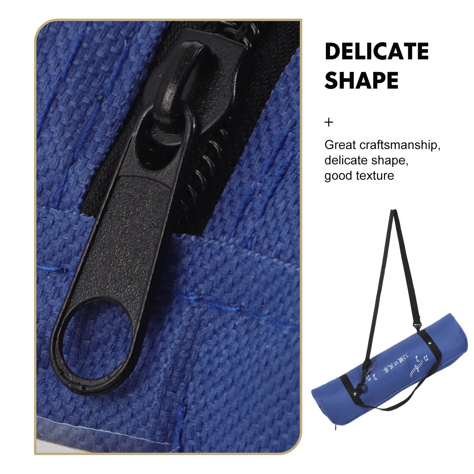 Portable Harmonica Storage Bag Organizer Music Accessories Bag For Harmonica Beginner 32-Key Canvas Carrying