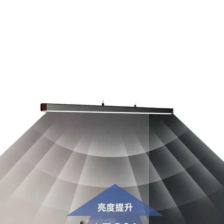 Eye protection one-word restaurant chandelier, simple modern minimalist creativity, lifting office chandelier