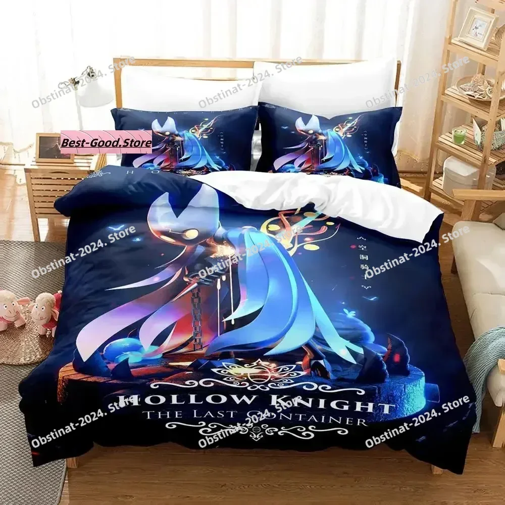 Hollow Knight Bedding Set Single Twin Full Queen King Size Bed Set Aldult Kid Bedroom Duvetcover Sets 3D Print Anime Kawaii Kids