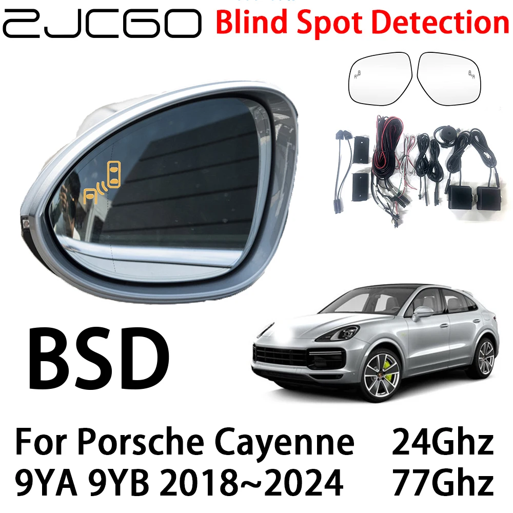 

ZJCGO Car BSD Radar Warning System Blind Spot Detection Safety Driving Alert for Porsche Cayenne 9YA 9YB 2018~2024