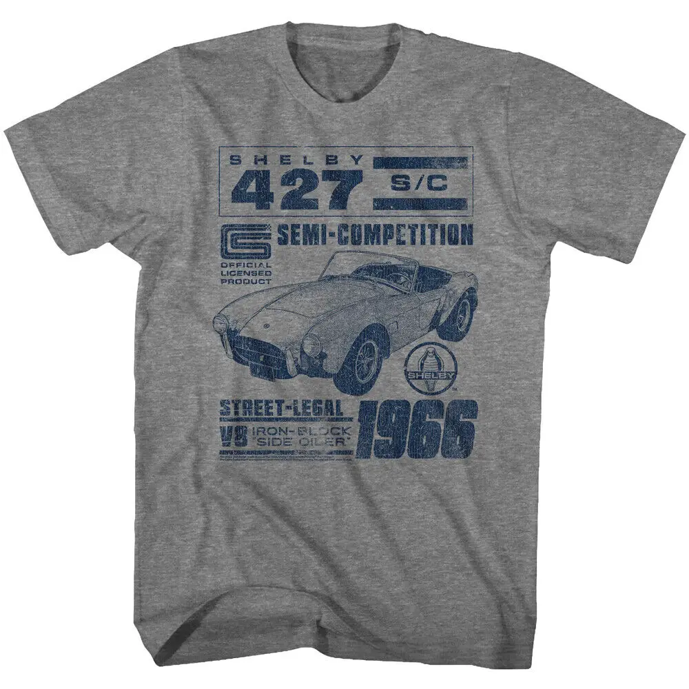 Carroll Shelby American Muscle Car Street Legal 1966 Shelby 427 Men's T Shirt