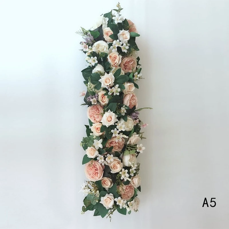 50-200CM Rosa Seidenrosen-Blumenreihe im Europäischen Stil, Künstliche Blumen für Hochzeits-Hintergrund, Bogen, Wegführung, Event-Display-Dekoration – Detail 5