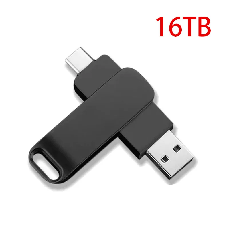 Lenovo 16TB USB 3.2 Flash-Laufwerke Hochgeschwindigkeits-Übertragung Metall-Pendrive Speicherkarte Pendrive Flash-Disk Memoria Wasserdichter Stick