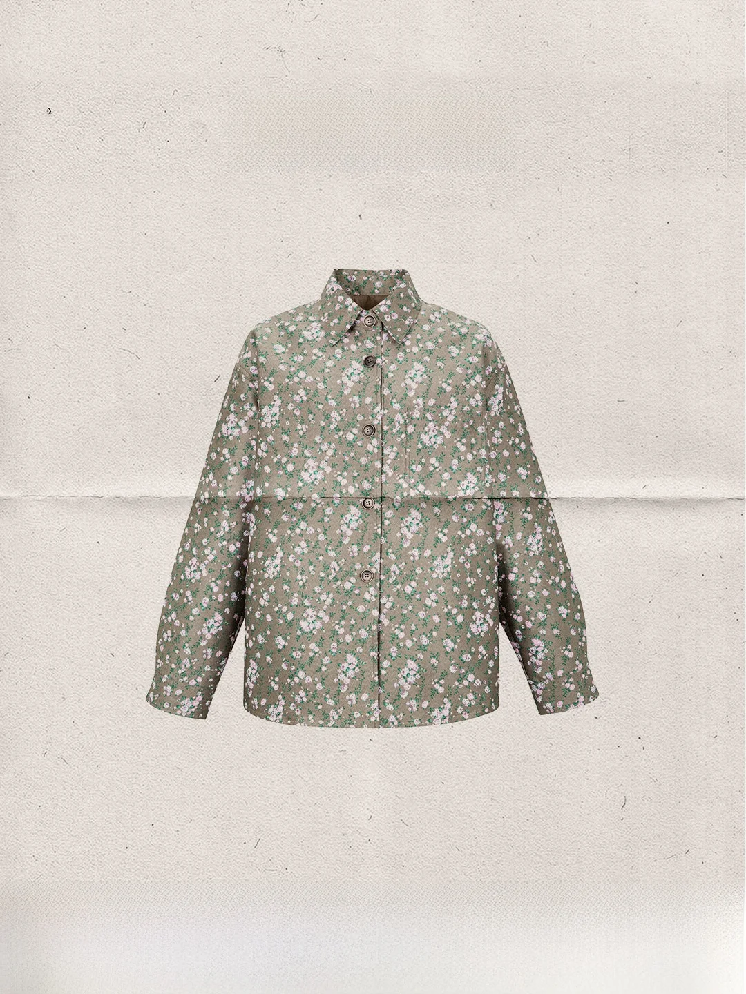 

ort Wave Embroidered irt Jaet Cotton Outerwear Brand Knot Pattern Floral Pattern Women's Winter Coat