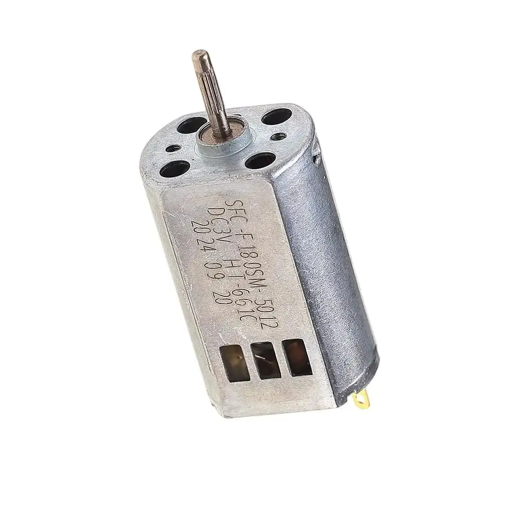 1 PC 180 Model Electric Motor With Carbon Brushes And Flat Heat Dissipation Holes 3V-3.7V. DC Motor With Metal Rear Cover