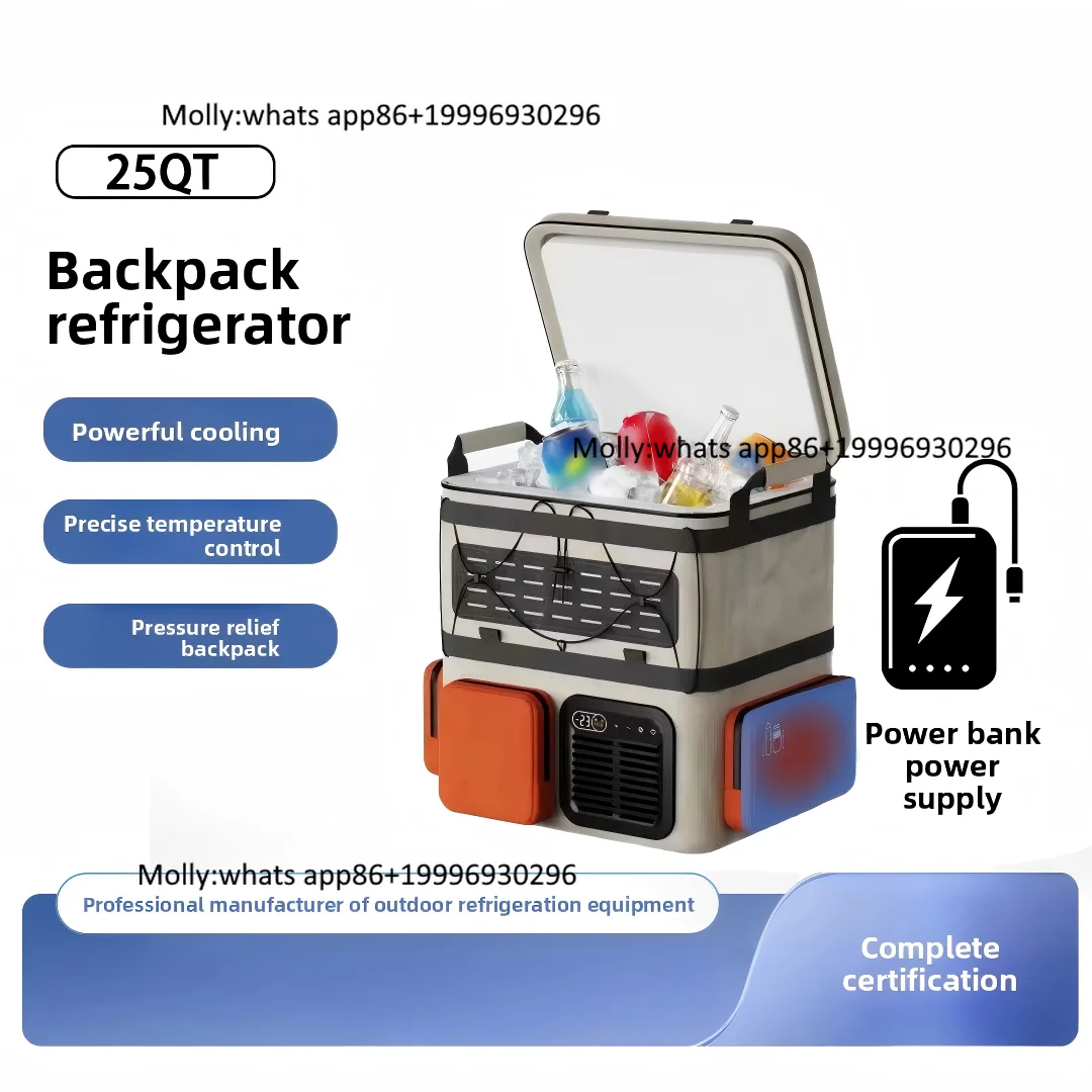 Rotomolded Cooler Cooler Box12V Electric Cooler, Portable Backpack Refrigerator for Car, Camping, Travel & Outdoor Storage