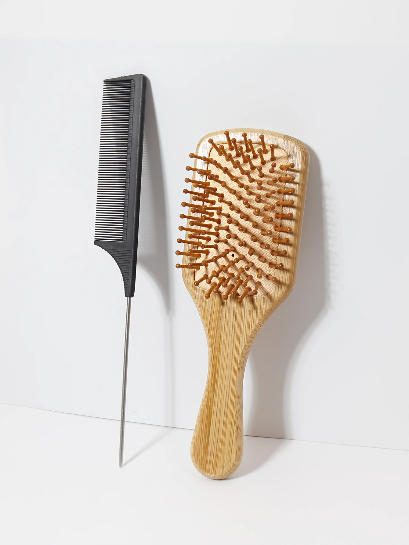 

Набор расчесок для ухода за волосами из 2 предметов, расческа на воздушной подушке, расческа с острым хвостом, расческа для укладки, массажная расческа для кожи головы, специально для париков из натуральных волос