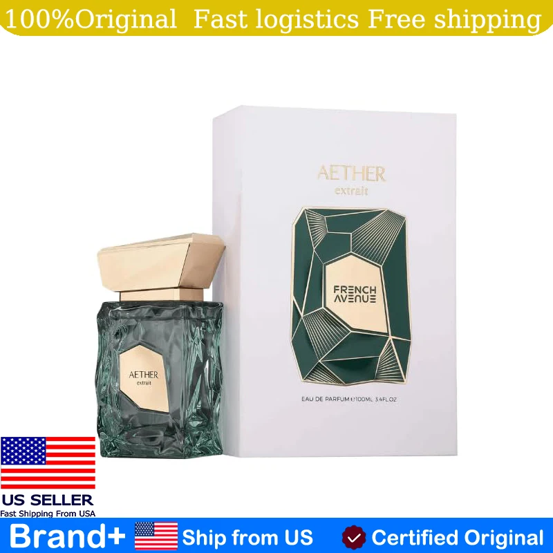 

French Avenue Fragrance World Aether Extrait De Parfum Unisex 3.4Fl Oz Hair and body spray long lasting fragrance Cologne