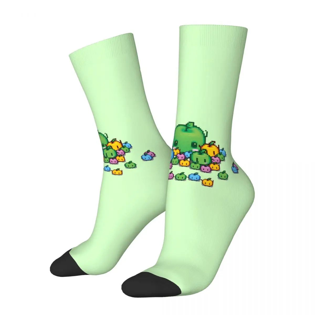 Funny Happy Junimo Plushies Men's Socks Retro Harajuku Stardew Valley Street Style Novelty Pattern Crew Crazy Sock Gift Printed