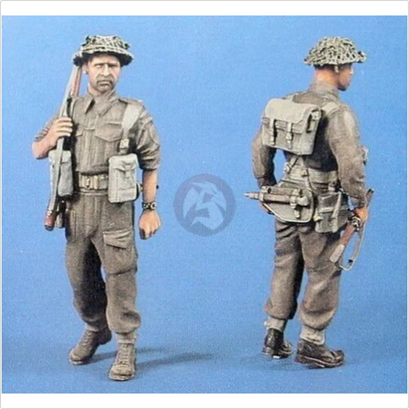 1/35 British Infantry modeling (2 Figures) Resin Figure Model Kit Verlinden Diecast DIY Toy Diorama