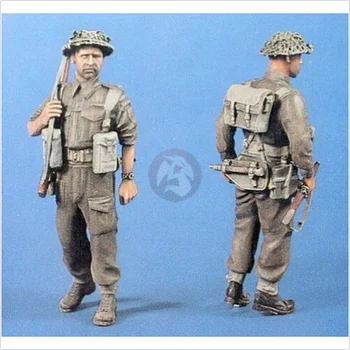 송진 피규어 모델 키트 Verlinden 다이캐스트 DIY 장난감 디오라마, 1/35 영국 보병 모델링 (2 피규어)