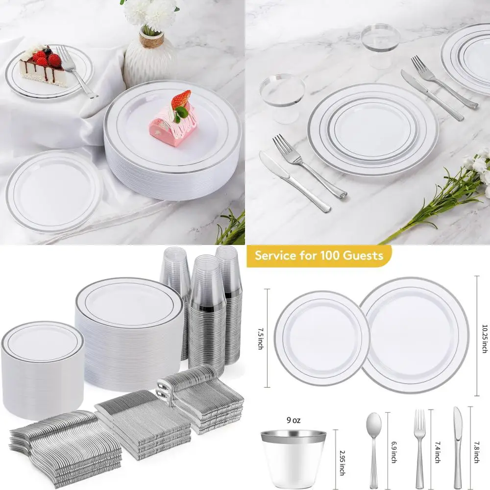 100-Piece Plastic D…