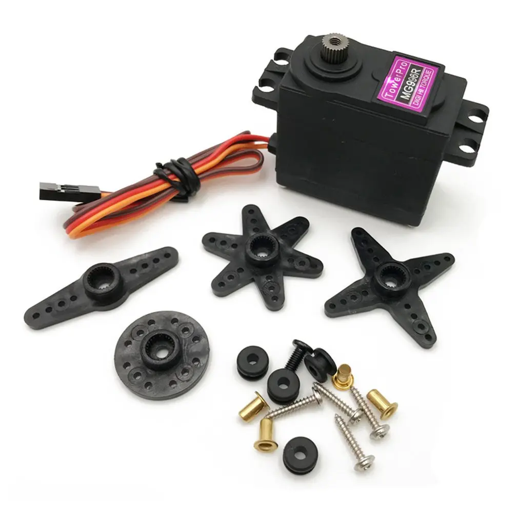 Hot MG996R 180 Degrees Metal Standard Servo Digital Servo High Torque Metal Gear RC Motor Servo For Car RC Helicopter Boat Kit