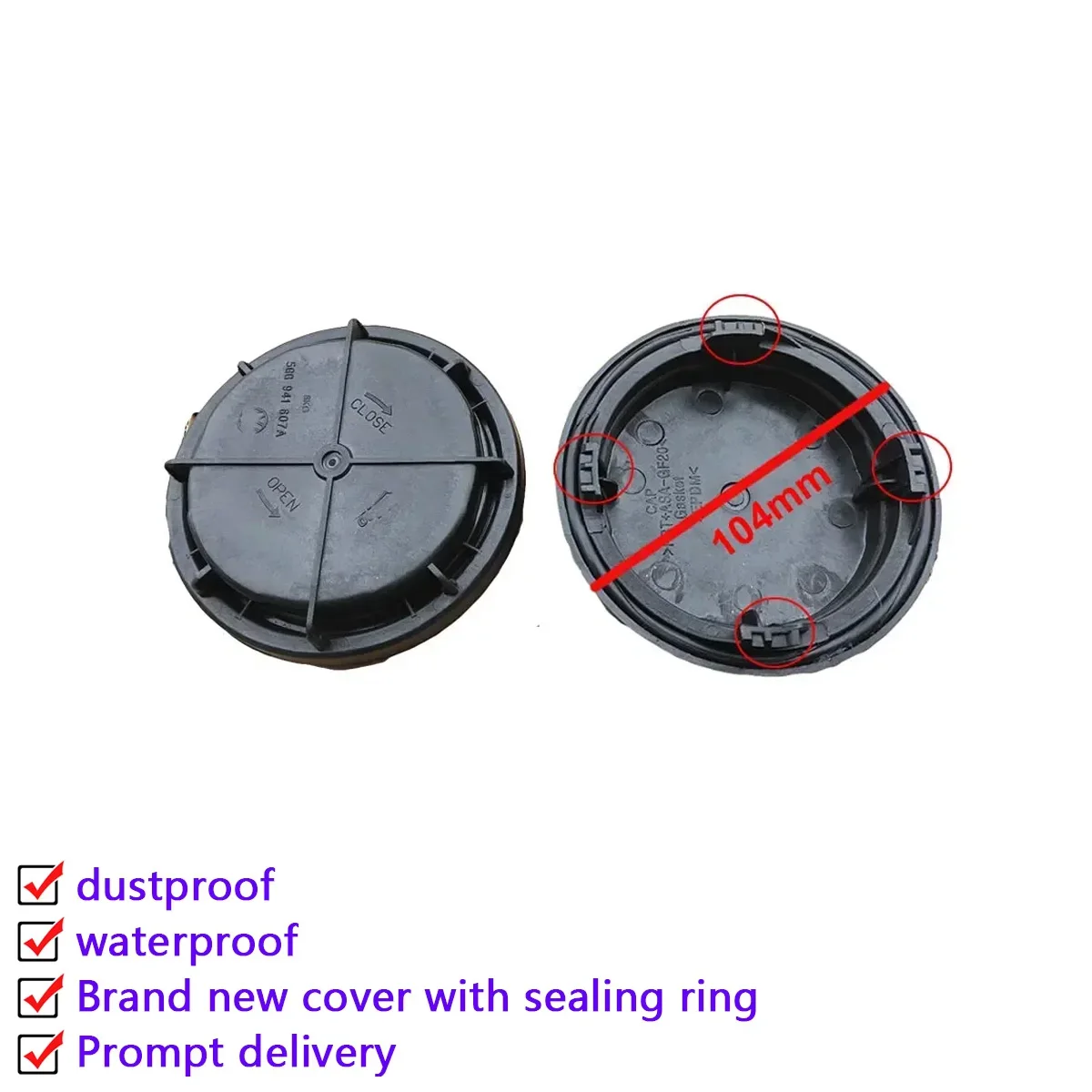 

For Audi A3 2017 2018 2019 Headlight Bulb Dust Cover Waterproof Dustproof Headlamp Rear Shell Seal Lamp Access Cap