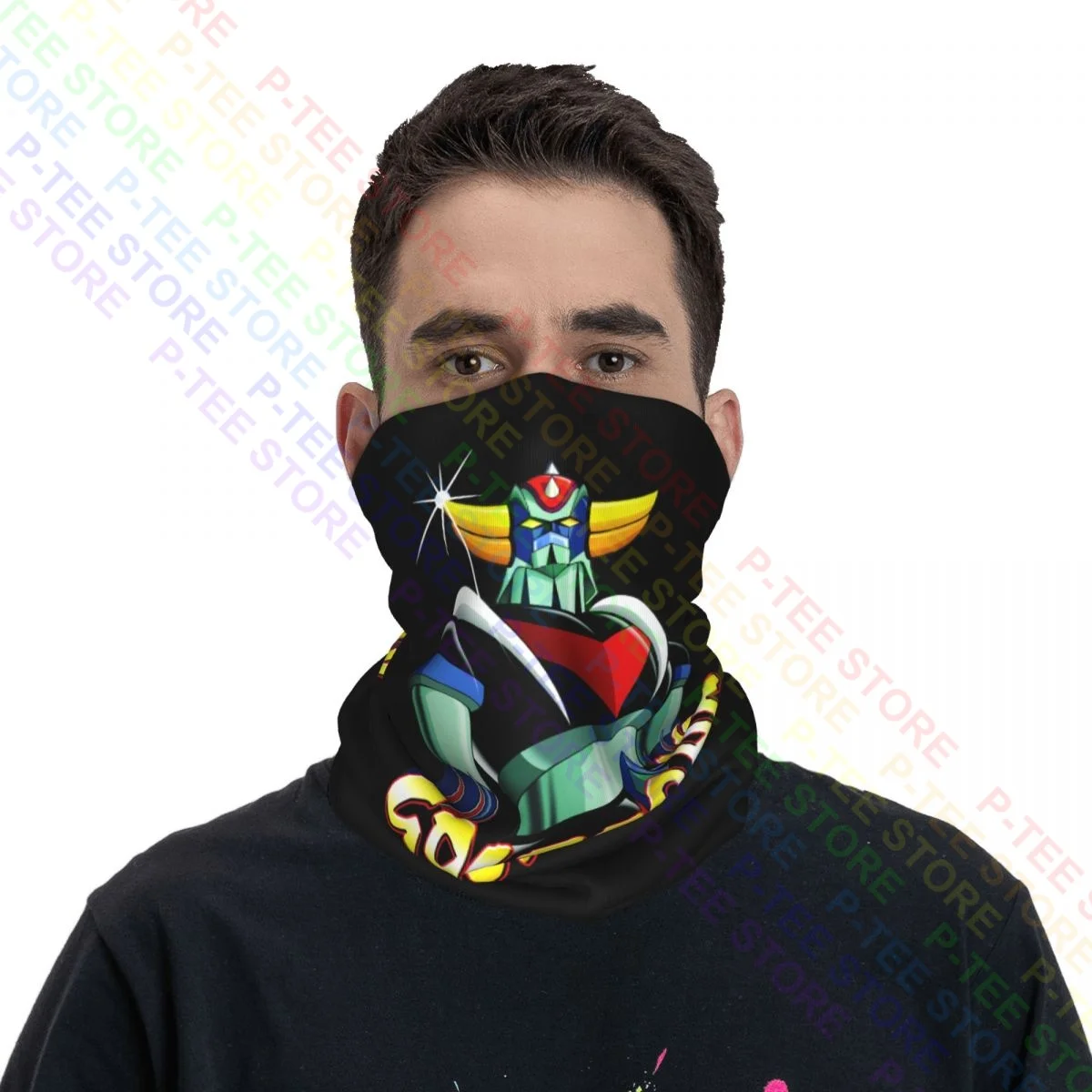 Manga Goldorak V3 Ufo Robo Grendizer 1975 Neck Gaiter Bandana Scarf Face Mask Simple Half Mask Gaiter Tube