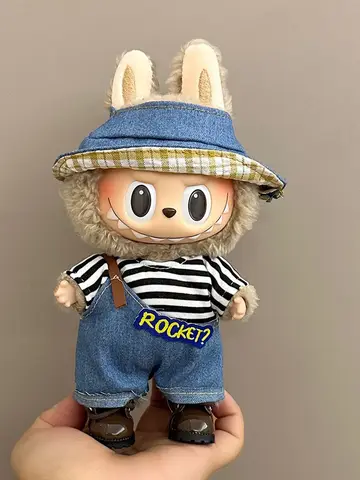 Peluş Bebek Çoklu Stiller Giyim Seti Labubu Kıyafet Aksesuarları Trendy Giyim Kız Hediye