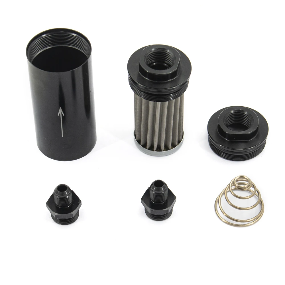 universal AN6 AN8 AN10 9MM connect auto aluminum oil filter for e85 fuel bracket fuel system fuel filter