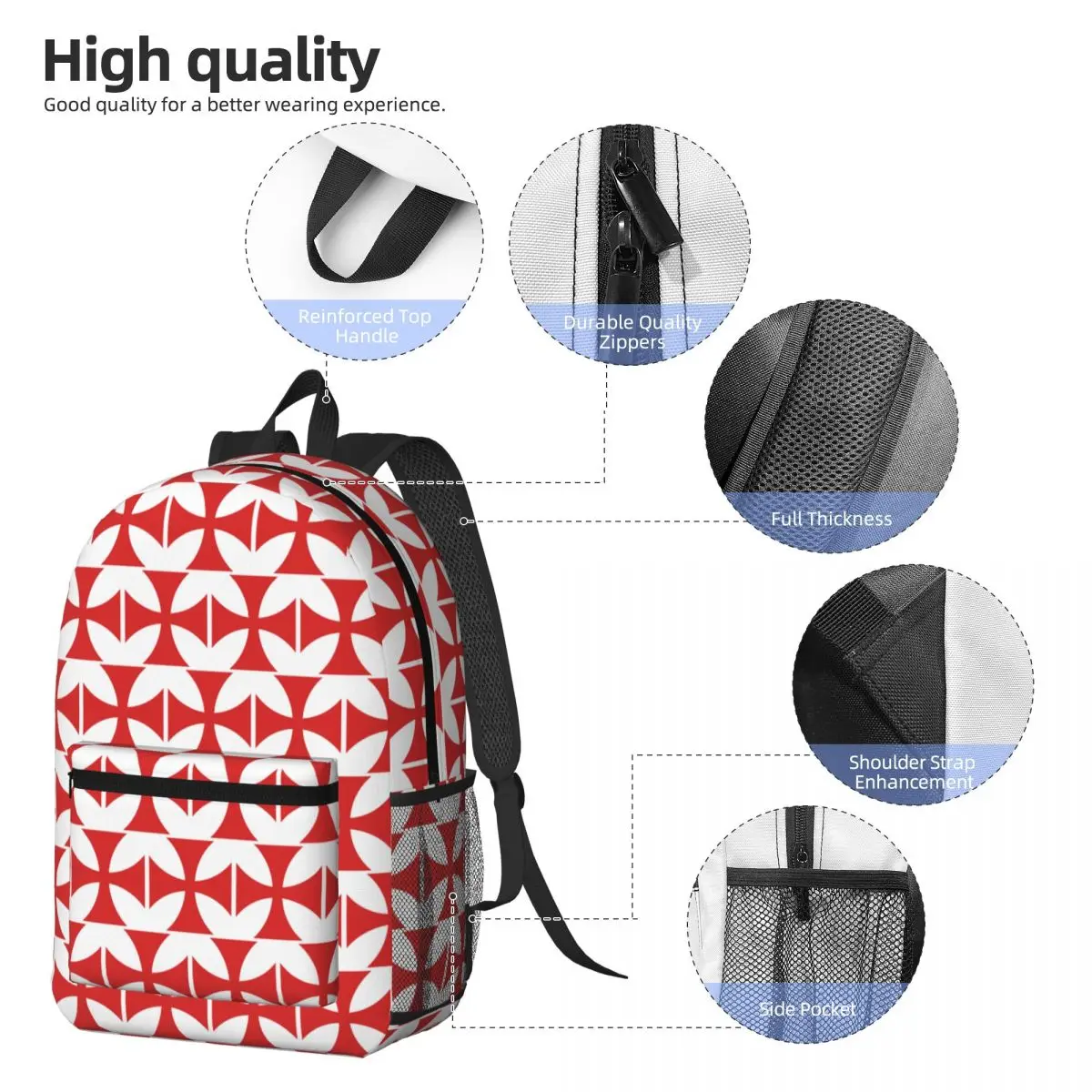 Templar Shield Cross Medieval Warrior Sword Knights Templar Backpack Daypack Boys Girls BookBag School Bag Shoulder Bags